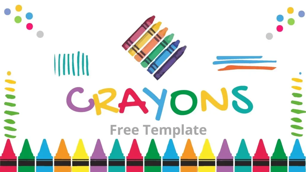 Plantilla PowerPoint de Crayones