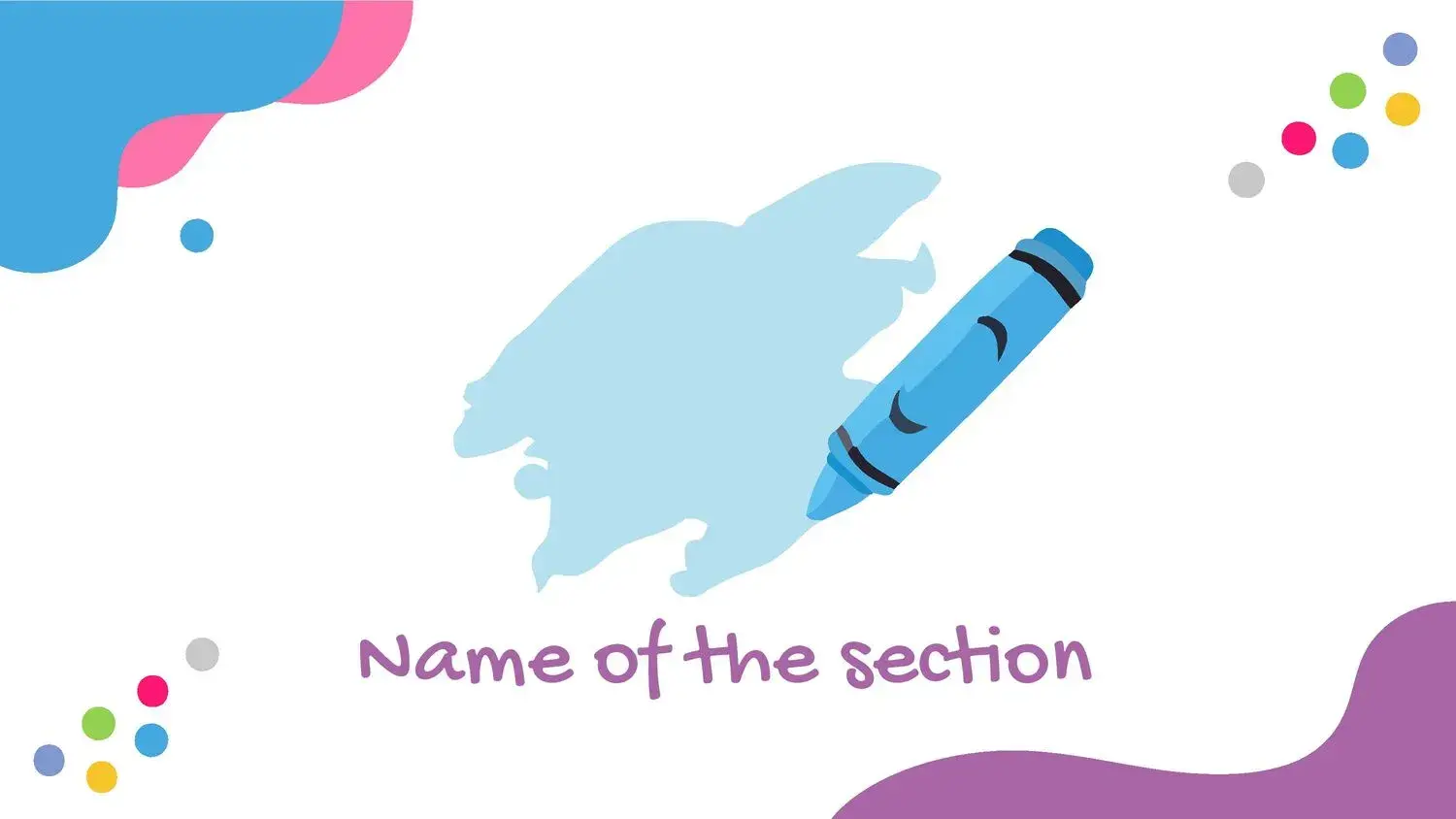 Plantilla PowerPoint de Crayones