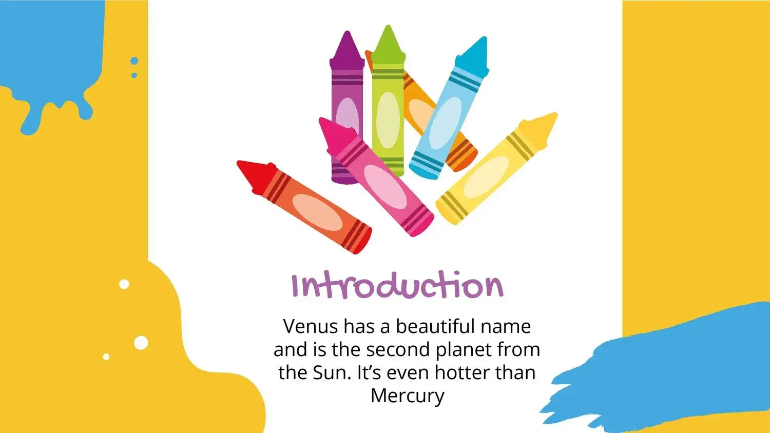 Plantilla PowerPoint de Crayones