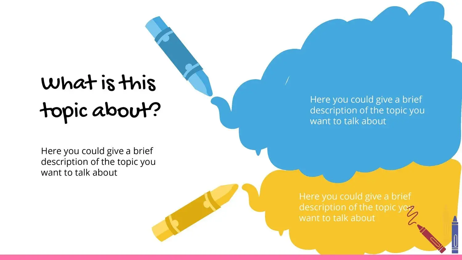Plantilla PowerPoint de Crayones
