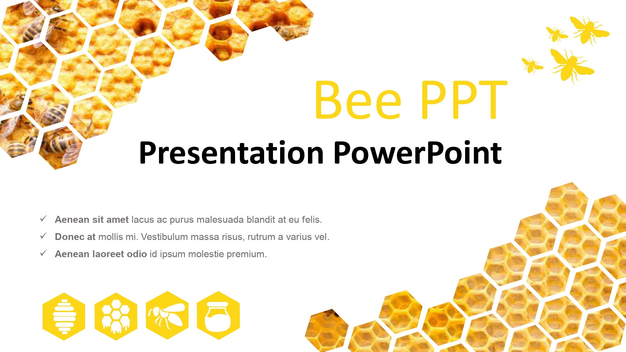 Abejas Plantilla PowerPoint