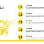Abejas Plantilla PowerPoint