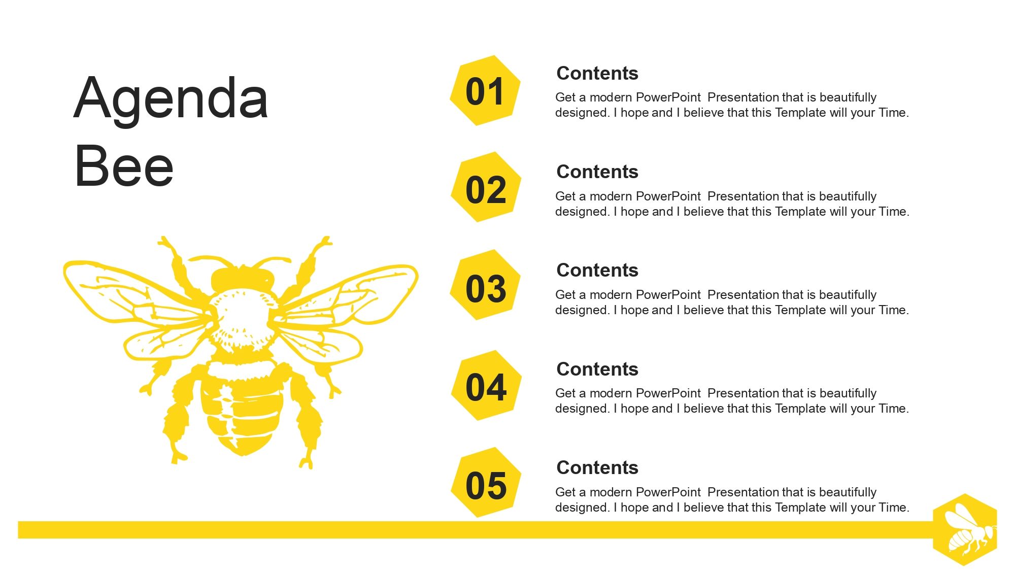 Abejas Plantilla PowerPoint