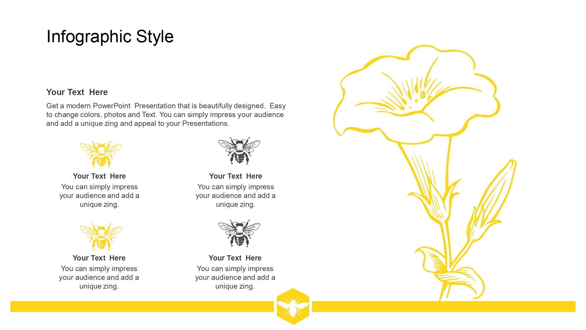 Abejas Plantilla PowerPoint