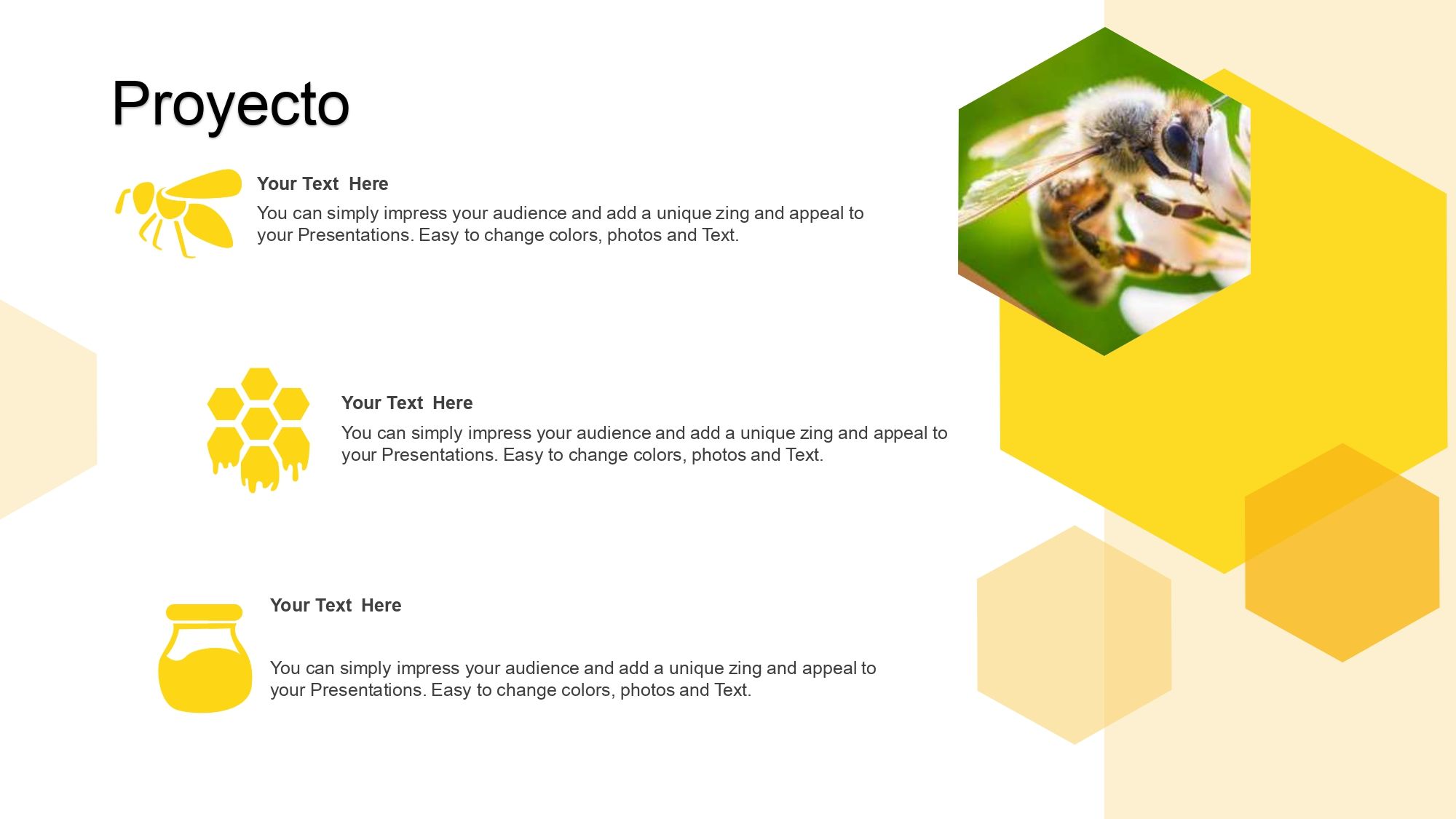 Abejas Plantilla PowerPoint