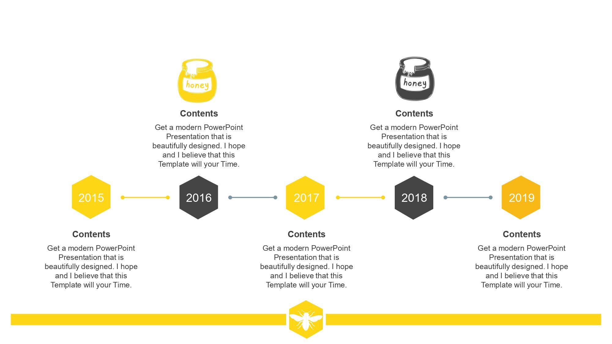 Abejas Plantilla PowerPoint