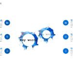 Acuarela Azul Plantilla PowerPoint