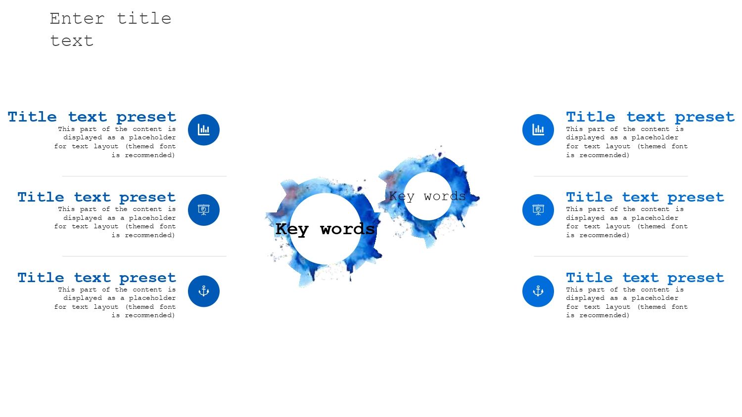 Acuarela Azul Plantilla PowerPoint
