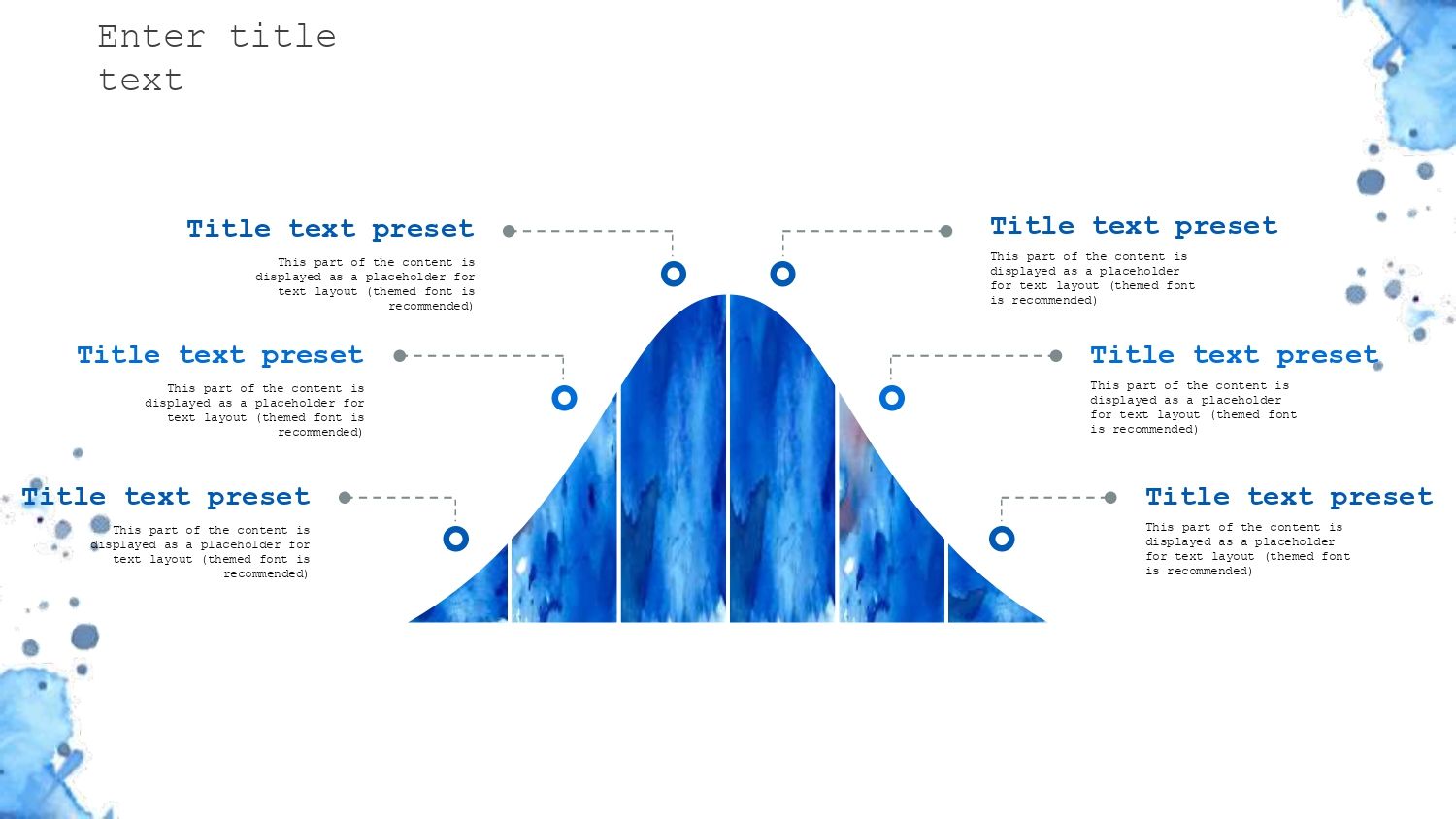 Acuarela Azul Plantilla PowerPoint