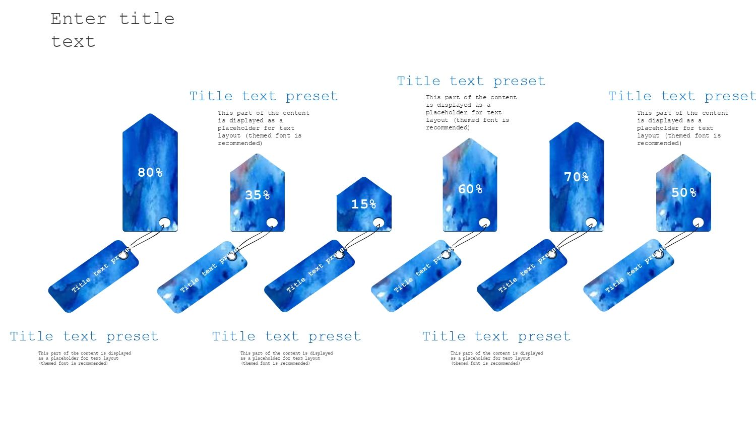 Acuarela Azul Plantilla PowerPoint
