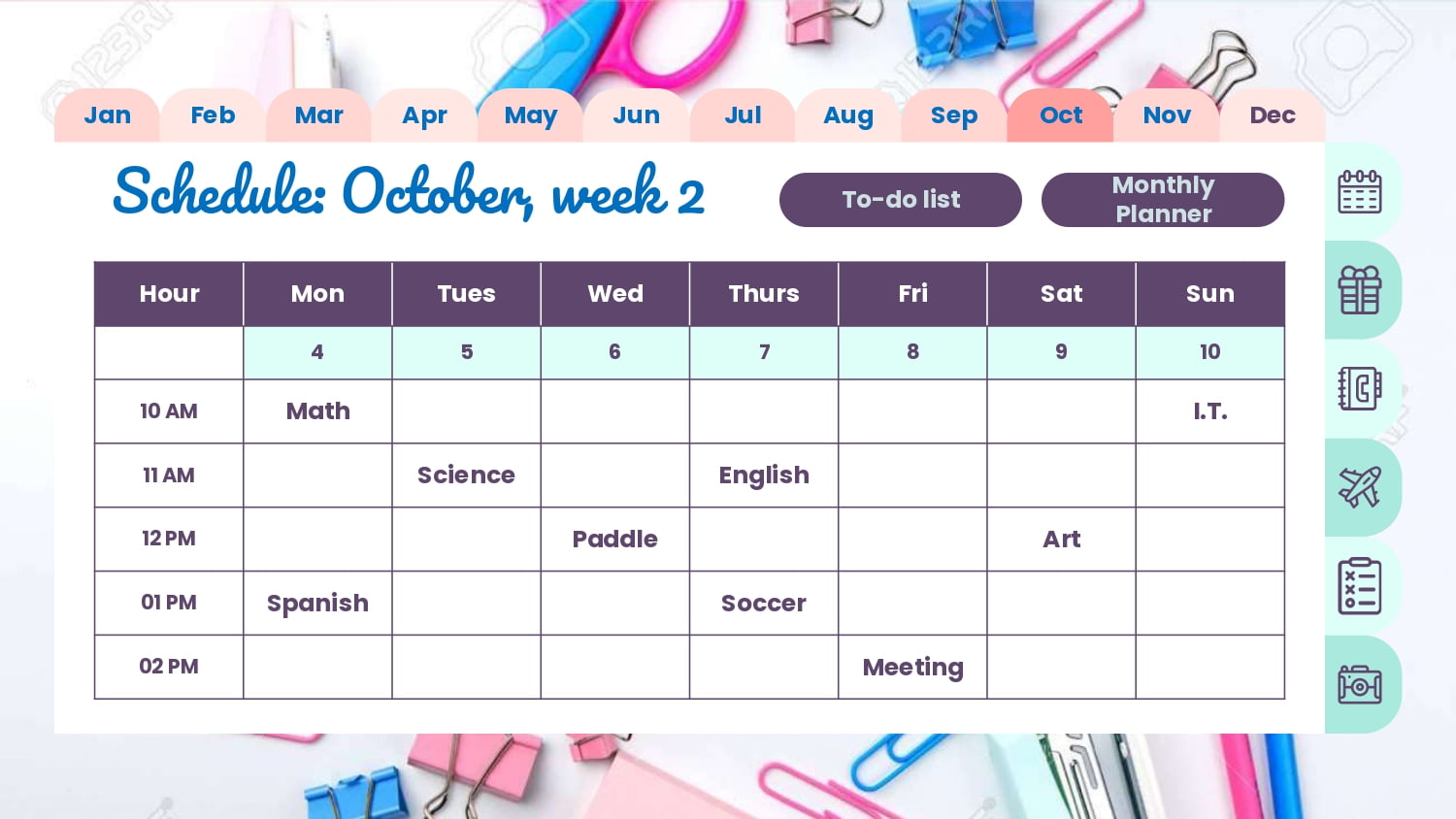 Agenda Plantilla PowerPoint