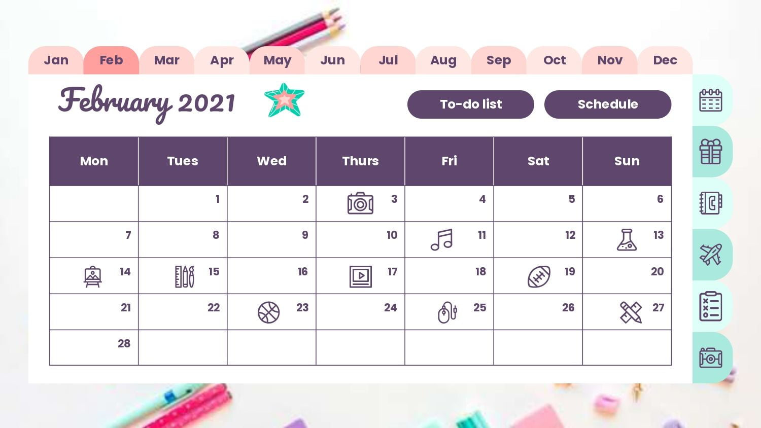 Agenda Plantilla PowerPoint