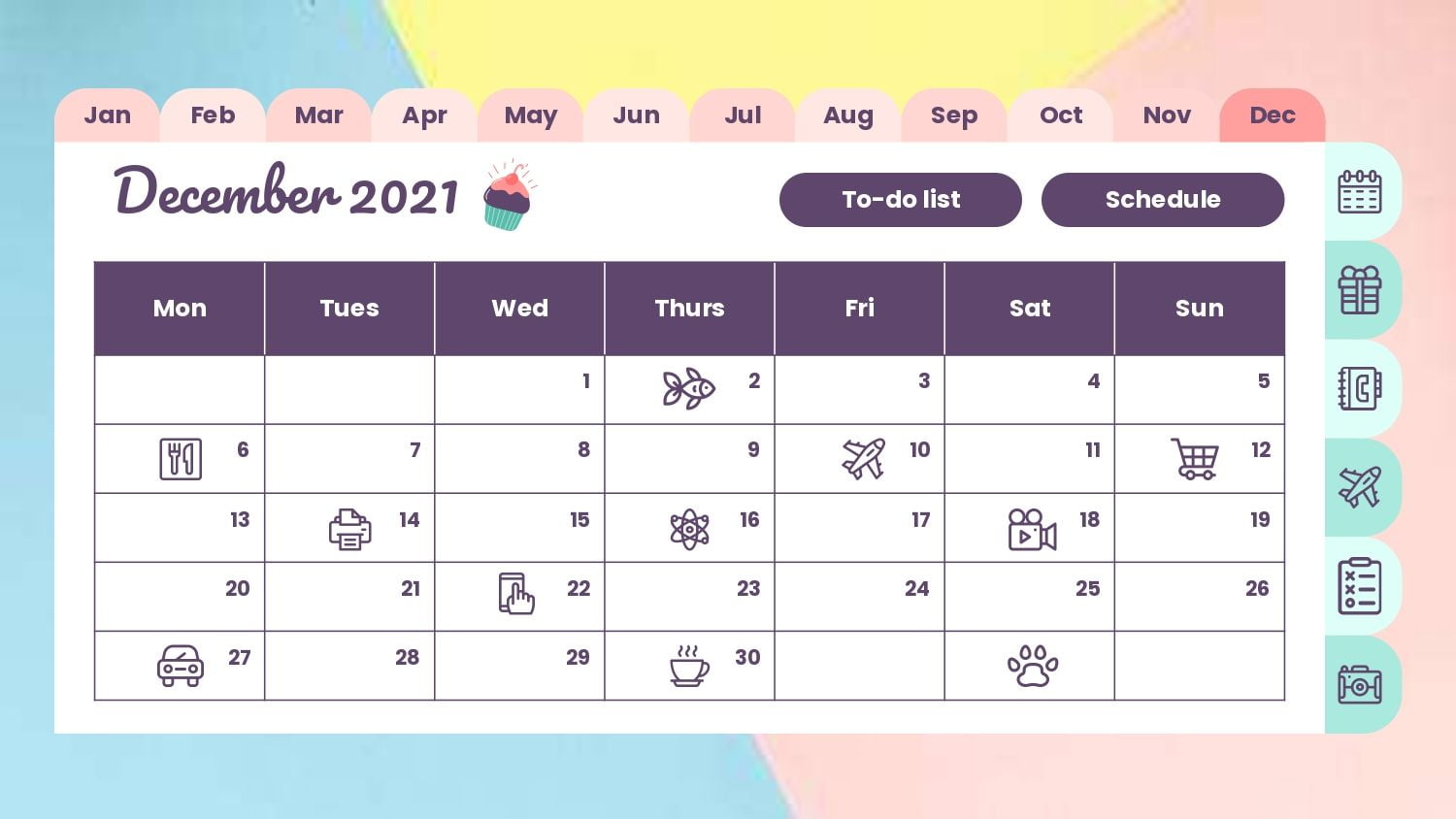 Agenda Plantilla PowerPoint