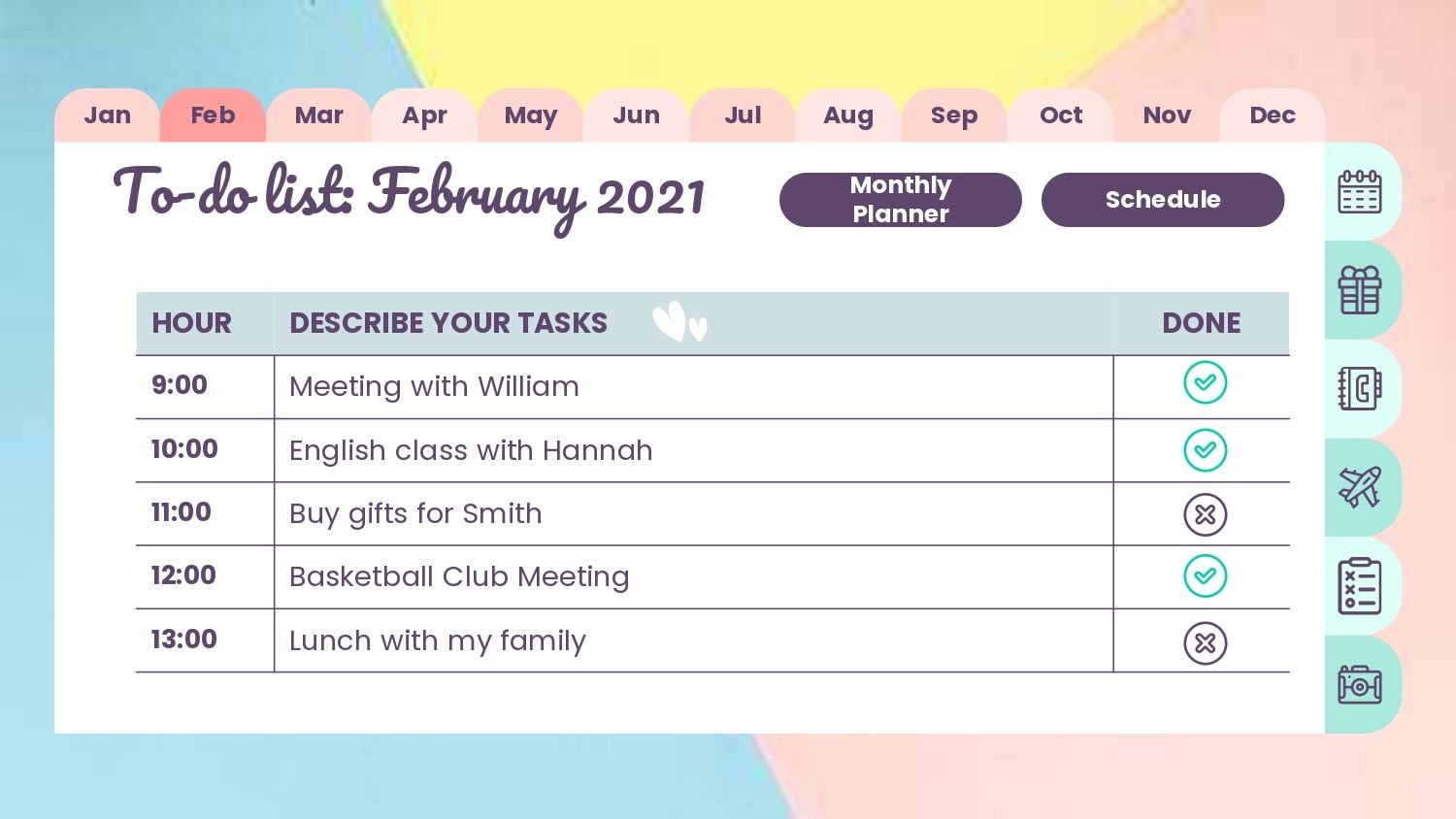 Agenda Plantilla PowerPoint