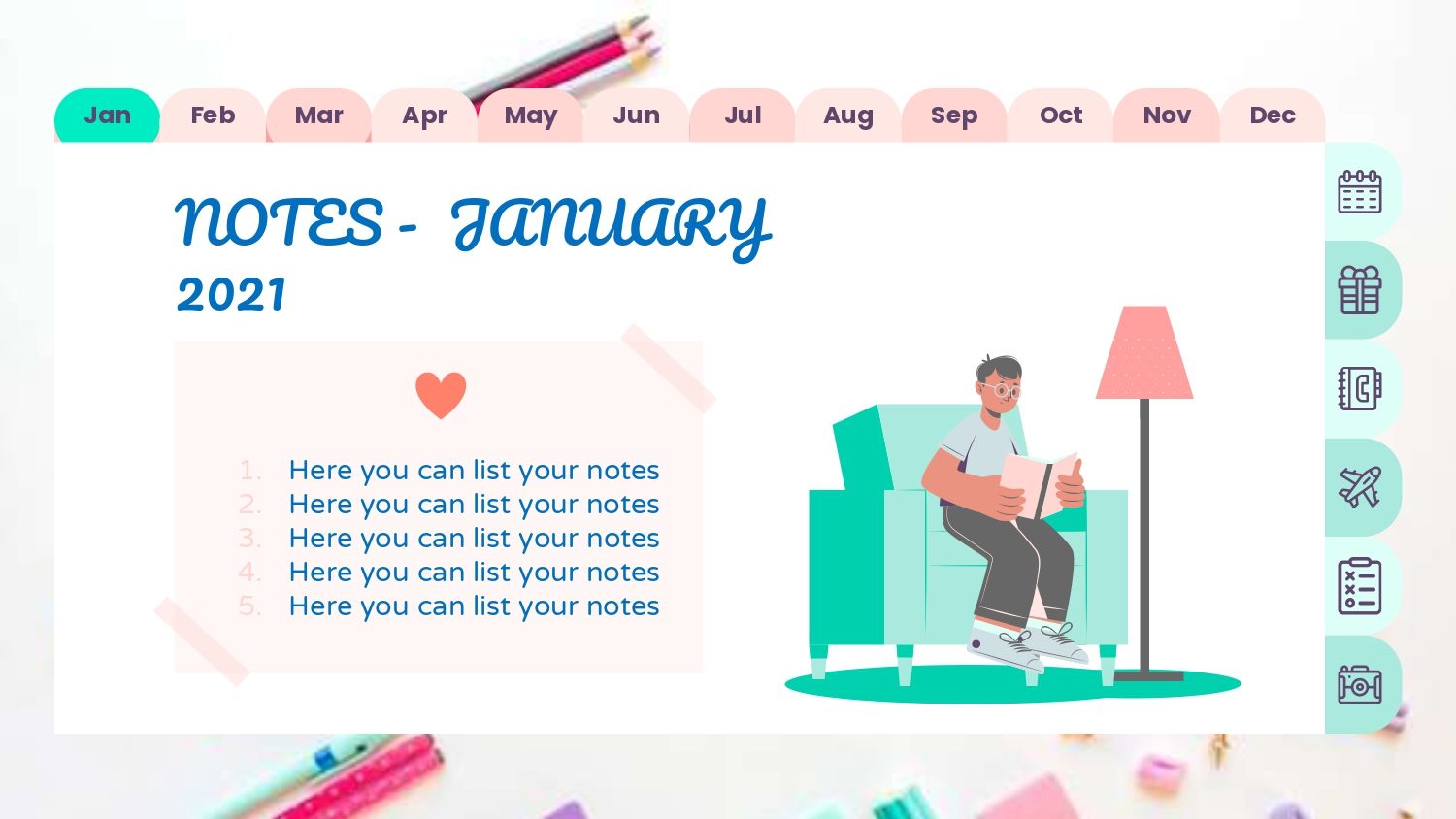 Agenda Plantilla PowerPoint