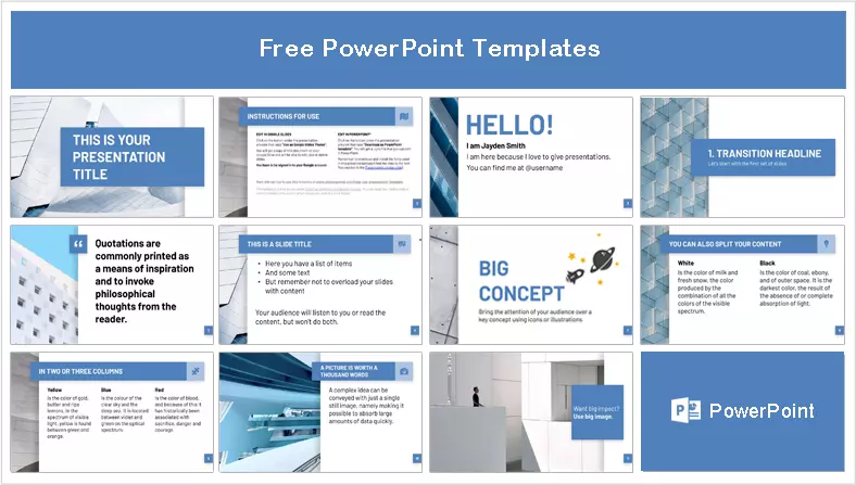 Azul Corporativo Plantilla PowerPoint