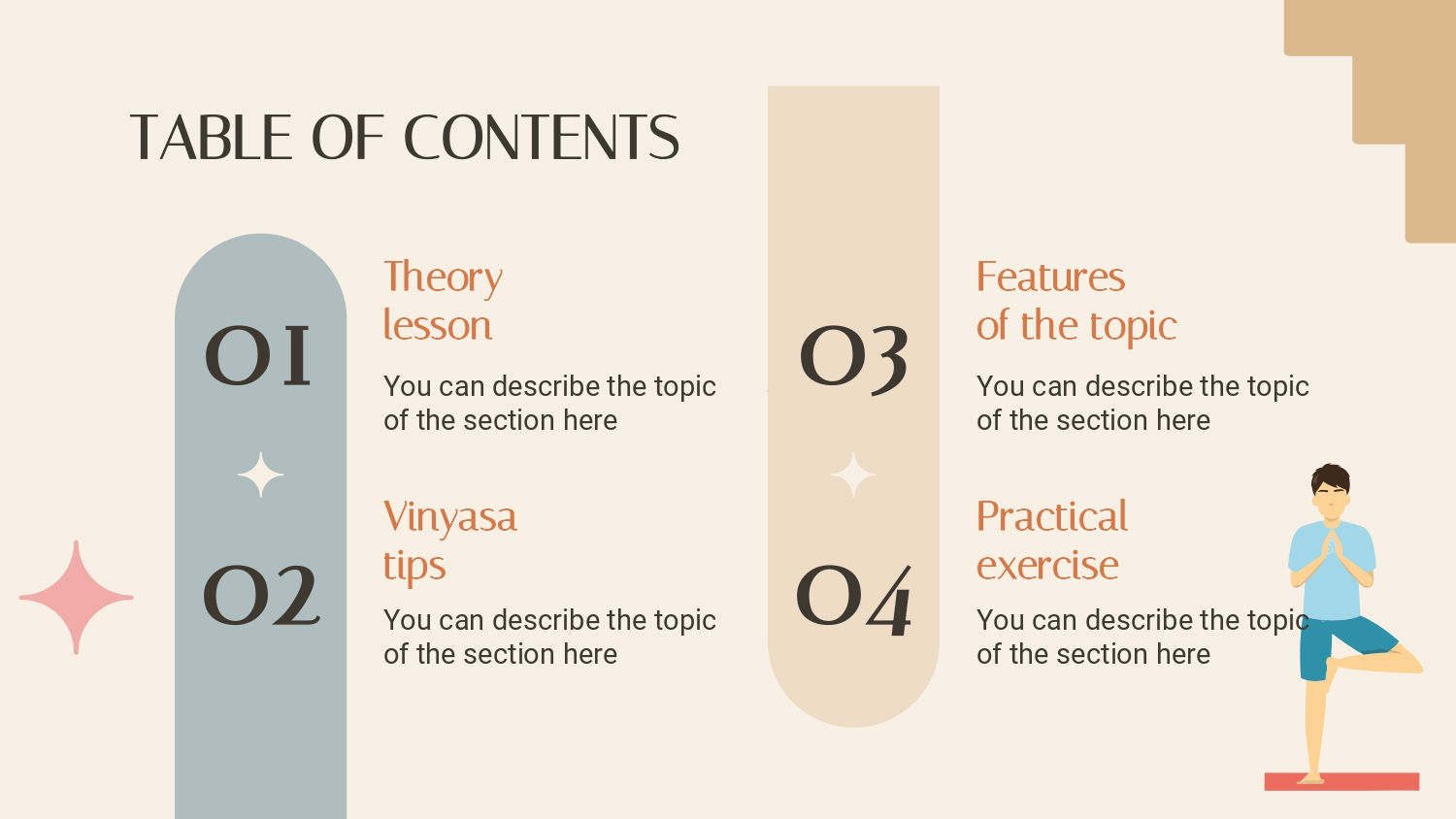 Balance y Yoga Plantilla PowerPoint