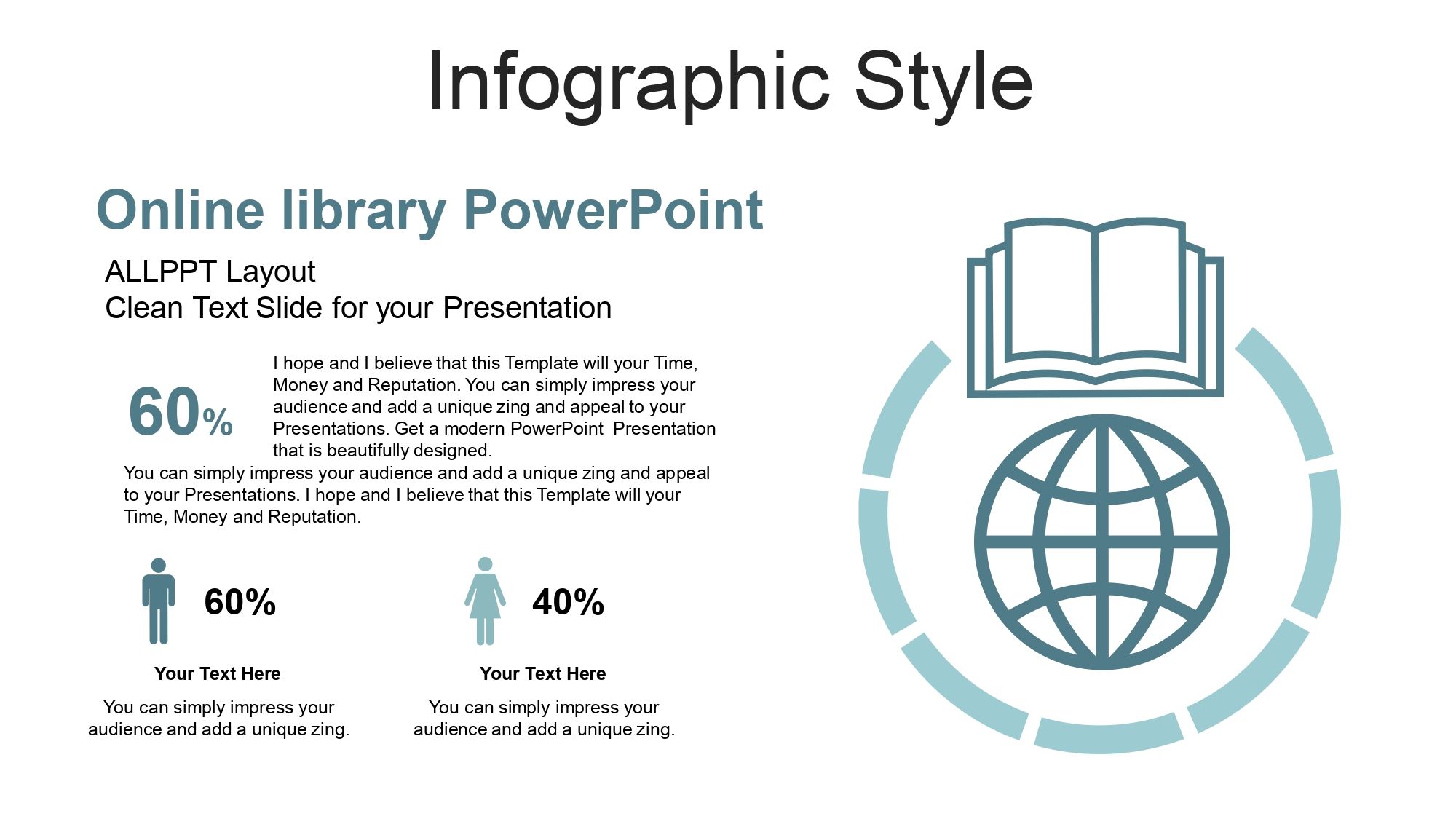 Biblioteca Online Plantilla PowerPoint