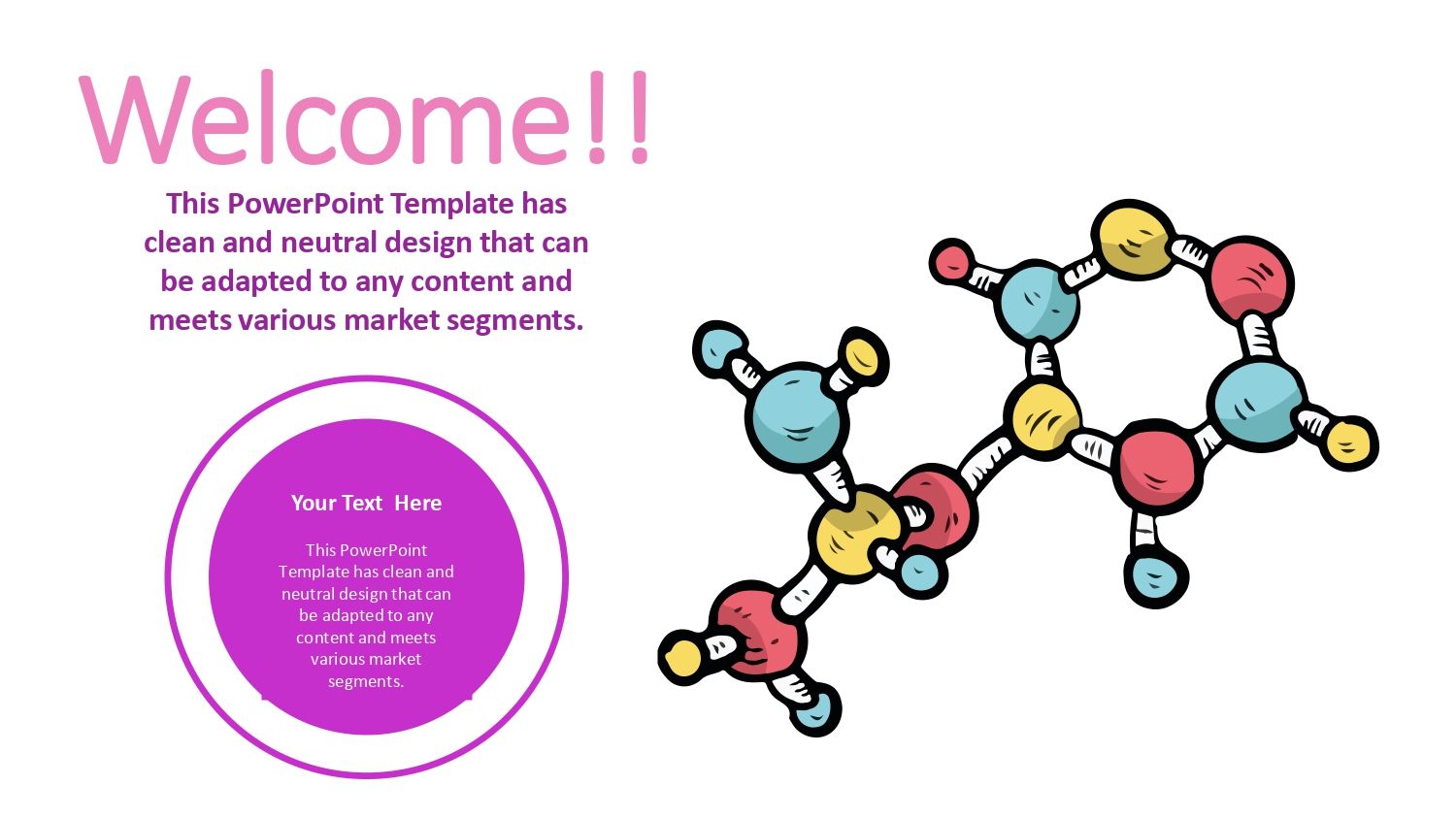 Biología Molecular Plantilla PowerPoint