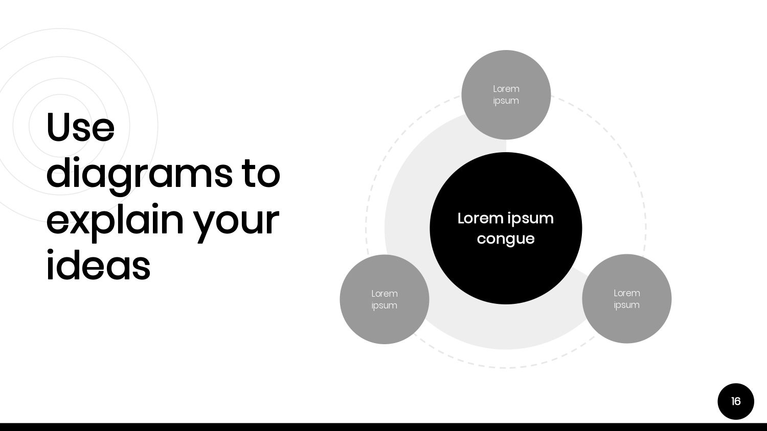 Blanco y Negro Plantilla PowerPoint