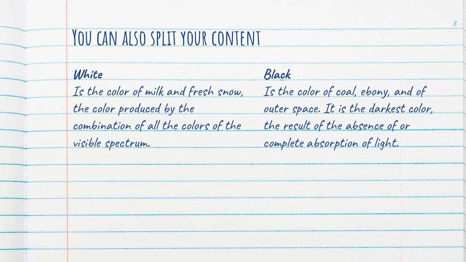 Bloc de Notas Plantilla PowerPoint