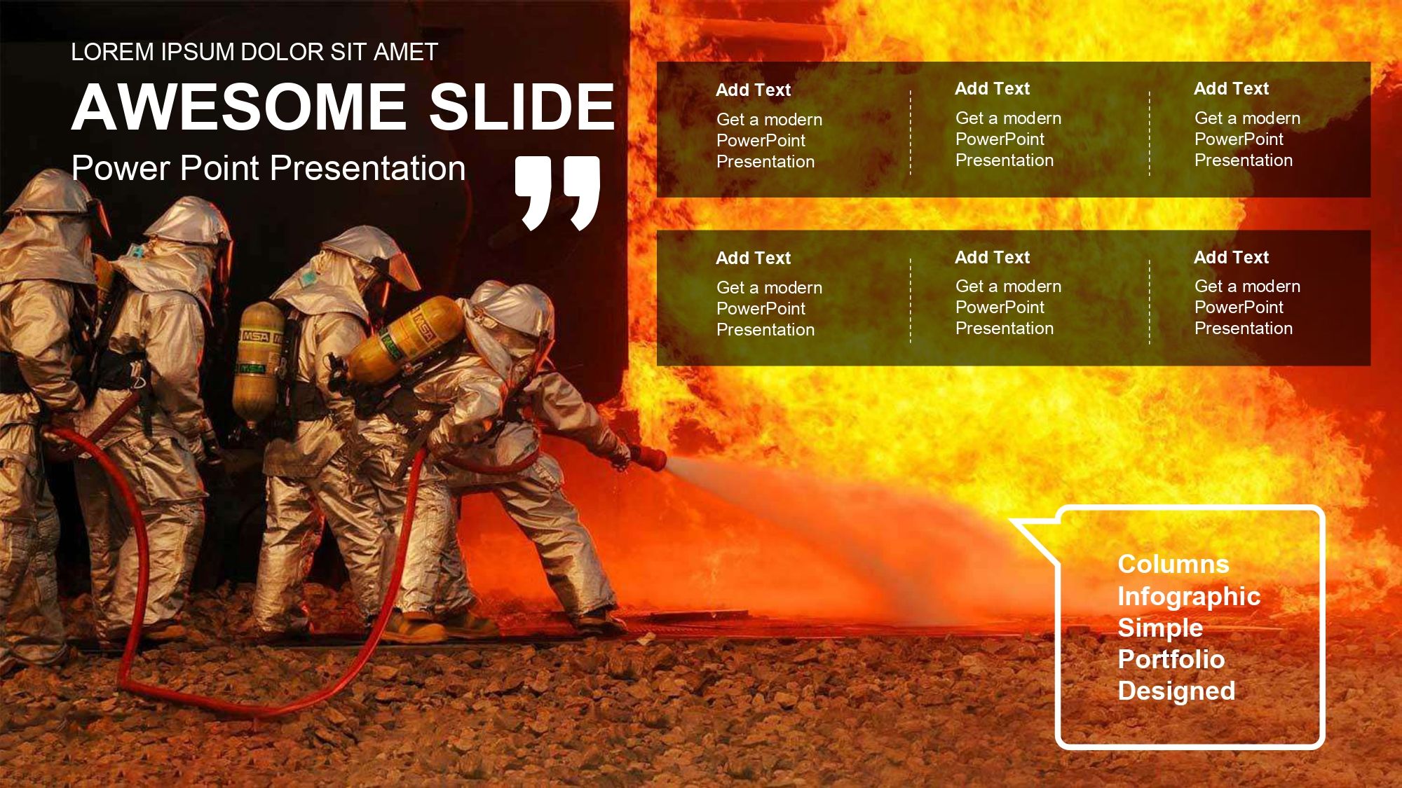 Bomberos Plantilla PowerPoint
