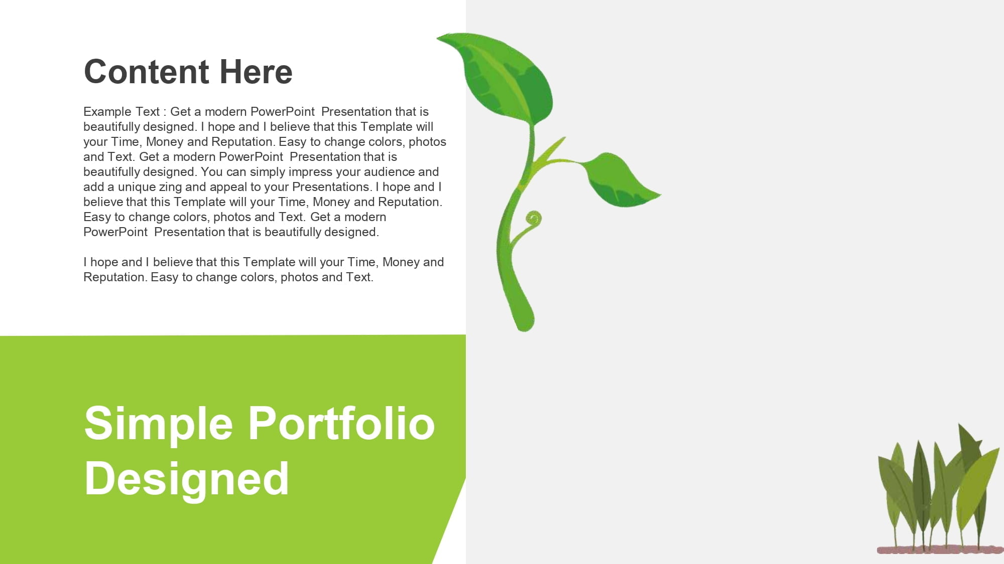 Botánica Plantilla PowerPoint