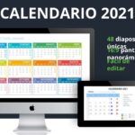 Calendario 2021 en PowerPoint