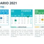 Calendario 2021 en PowerPoint