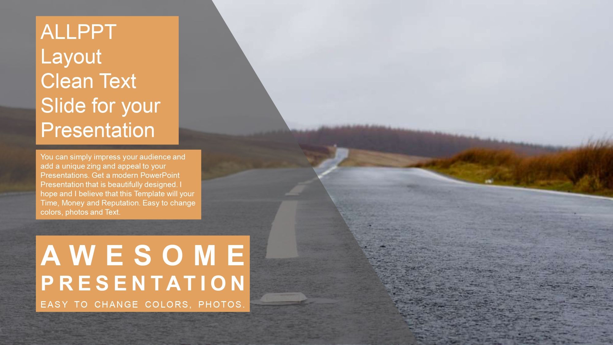 Carretera Plantilla PowerPoint