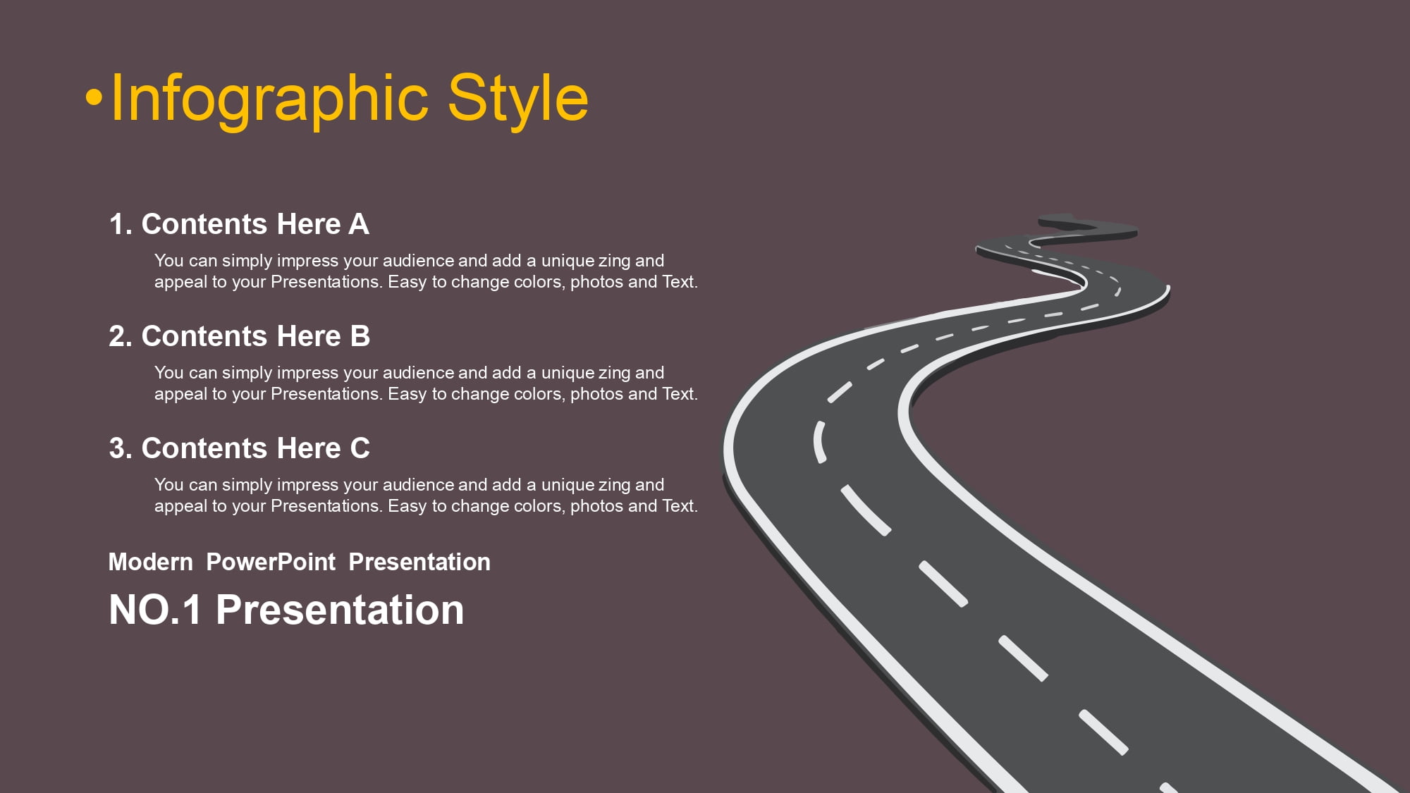 Carretera Plantilla PowerPoint