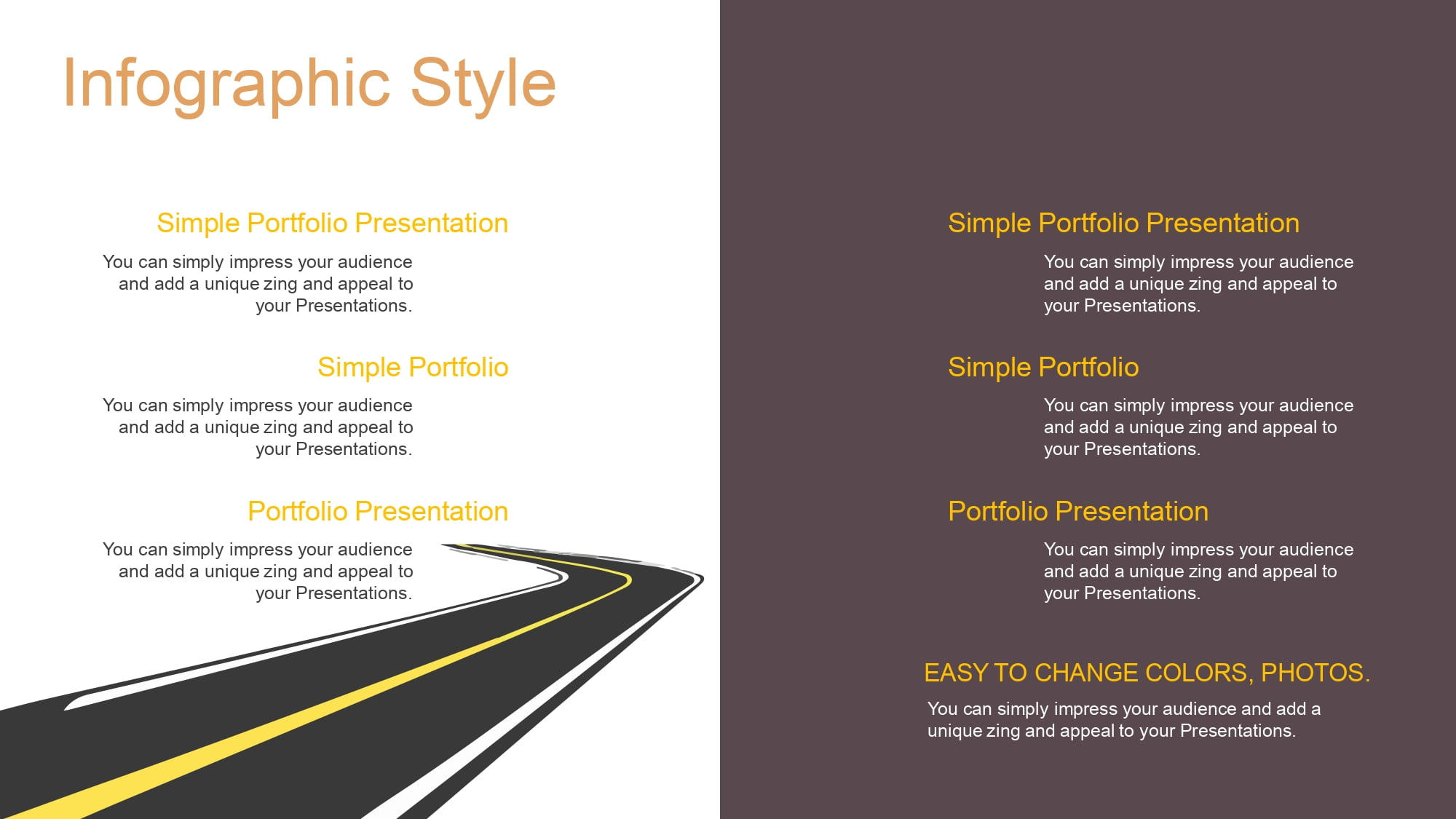 Carretera Plantilla PowerPoint