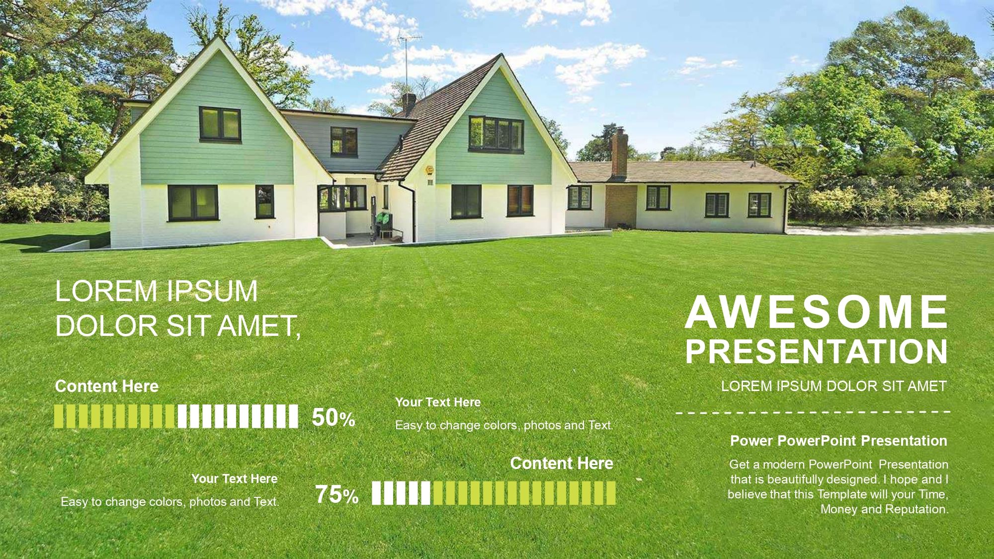 Casa de Campo Plantilla PowerPoint