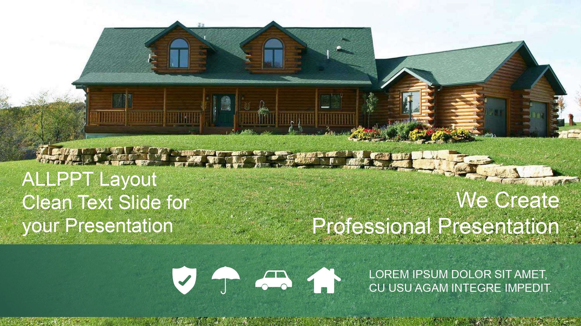 Casa de Campo Plantilla PowerPoint