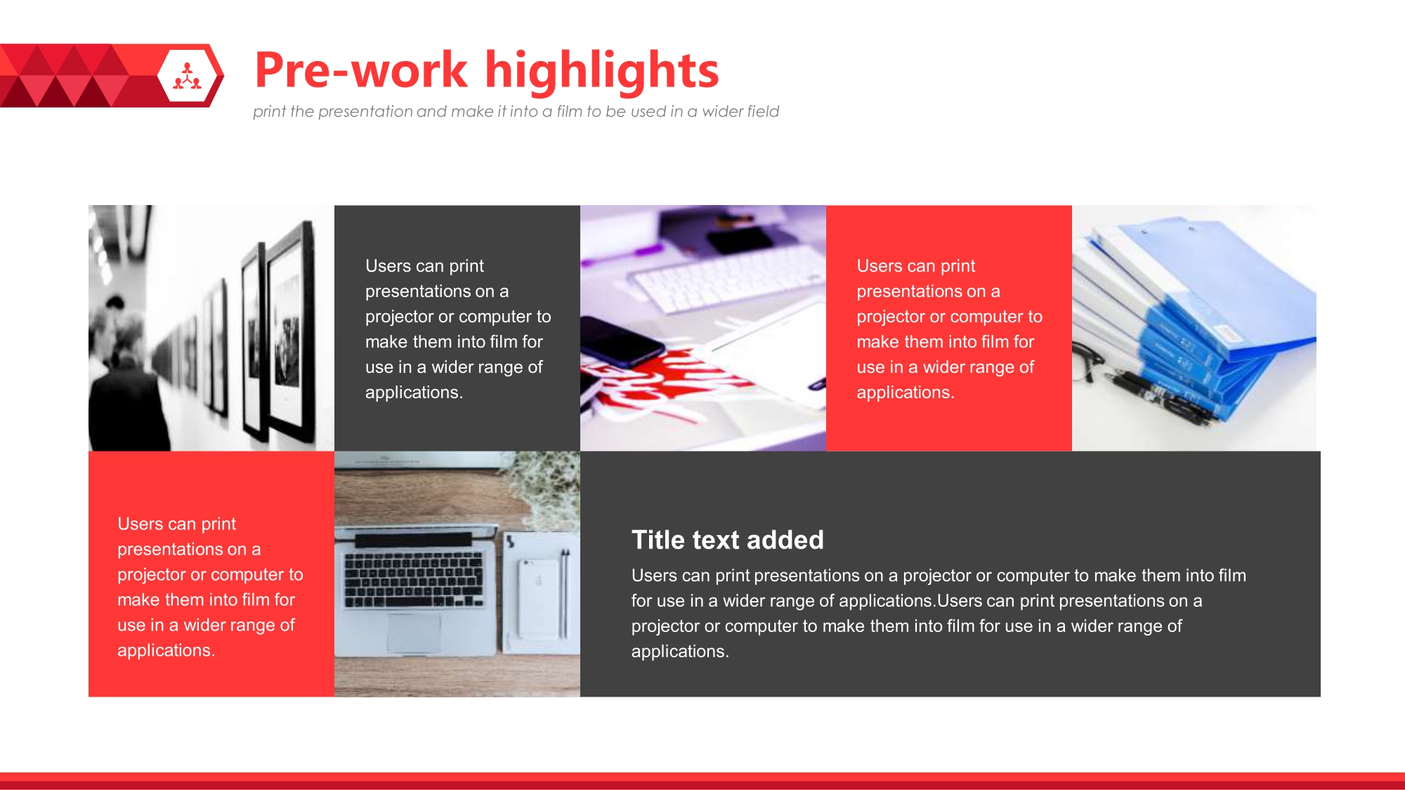Rojo y Blanco Plantilla PowerPoint