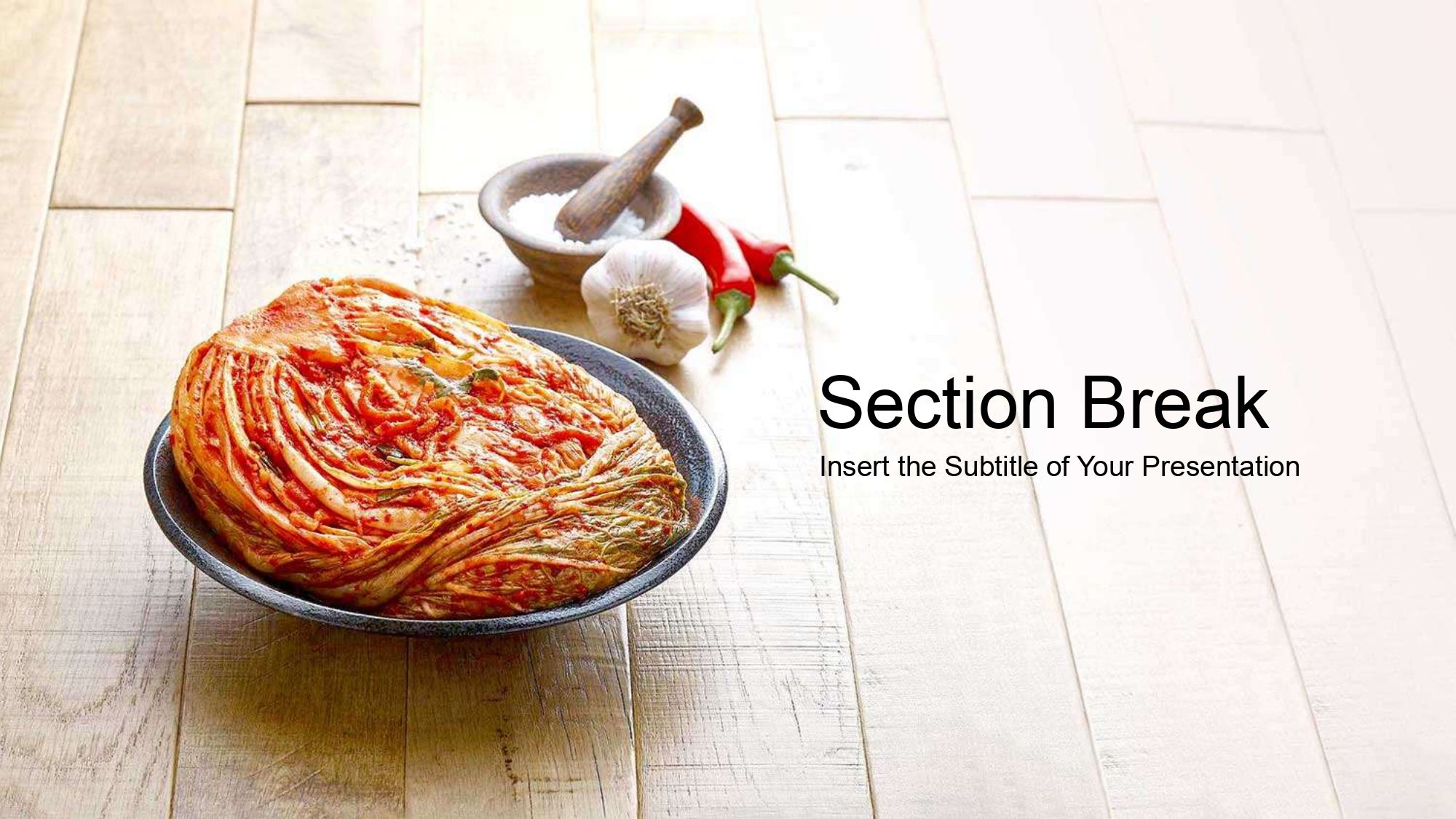 Comida Coreana Plantilla PowerPoint