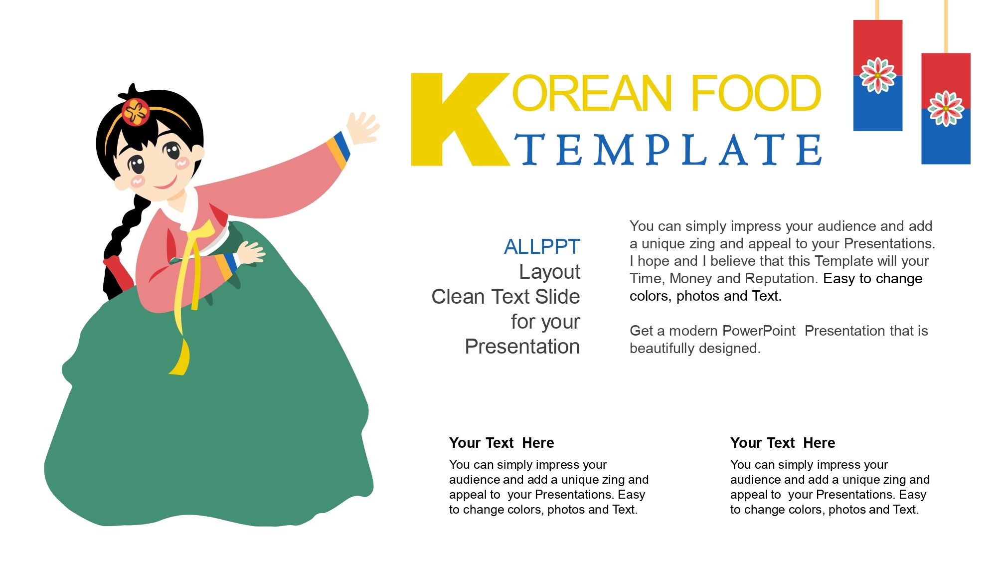 Comida Coreana Plantilla PowerPoint