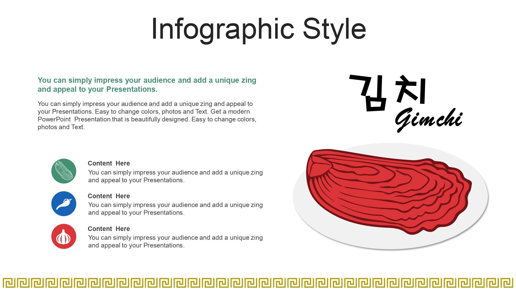 Comida Coreana Plantilla PowerPoint