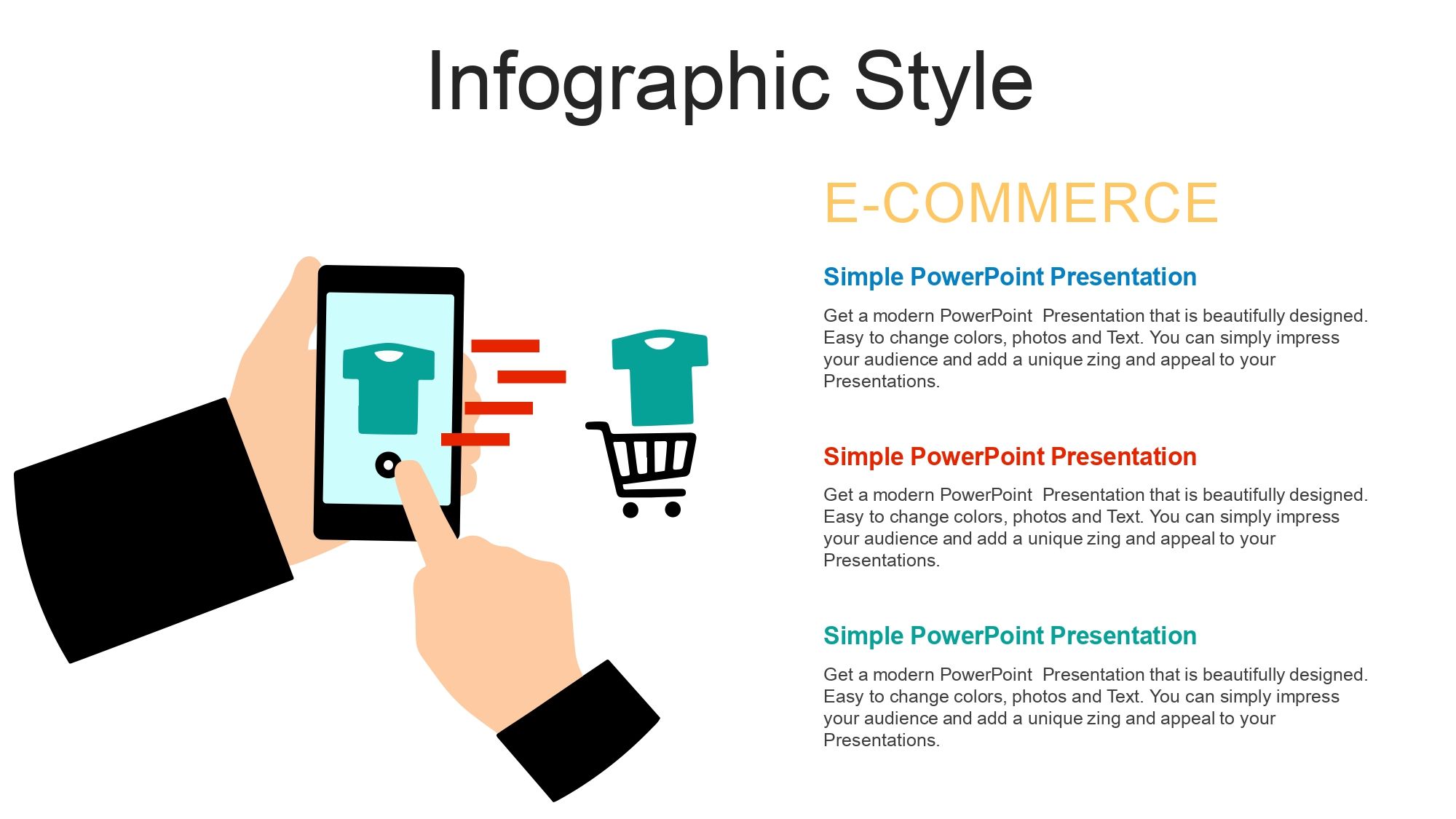 Compras por Internet Plantilla PowerPoint