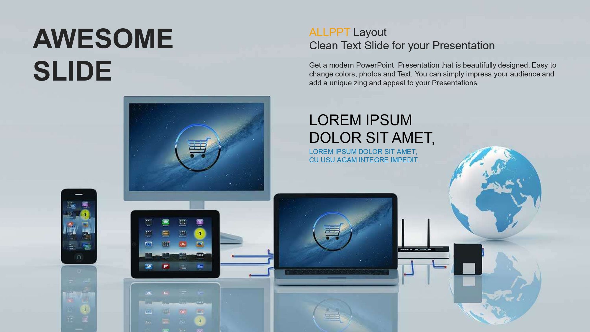 Compras por Internet Plantilla PowerPoint