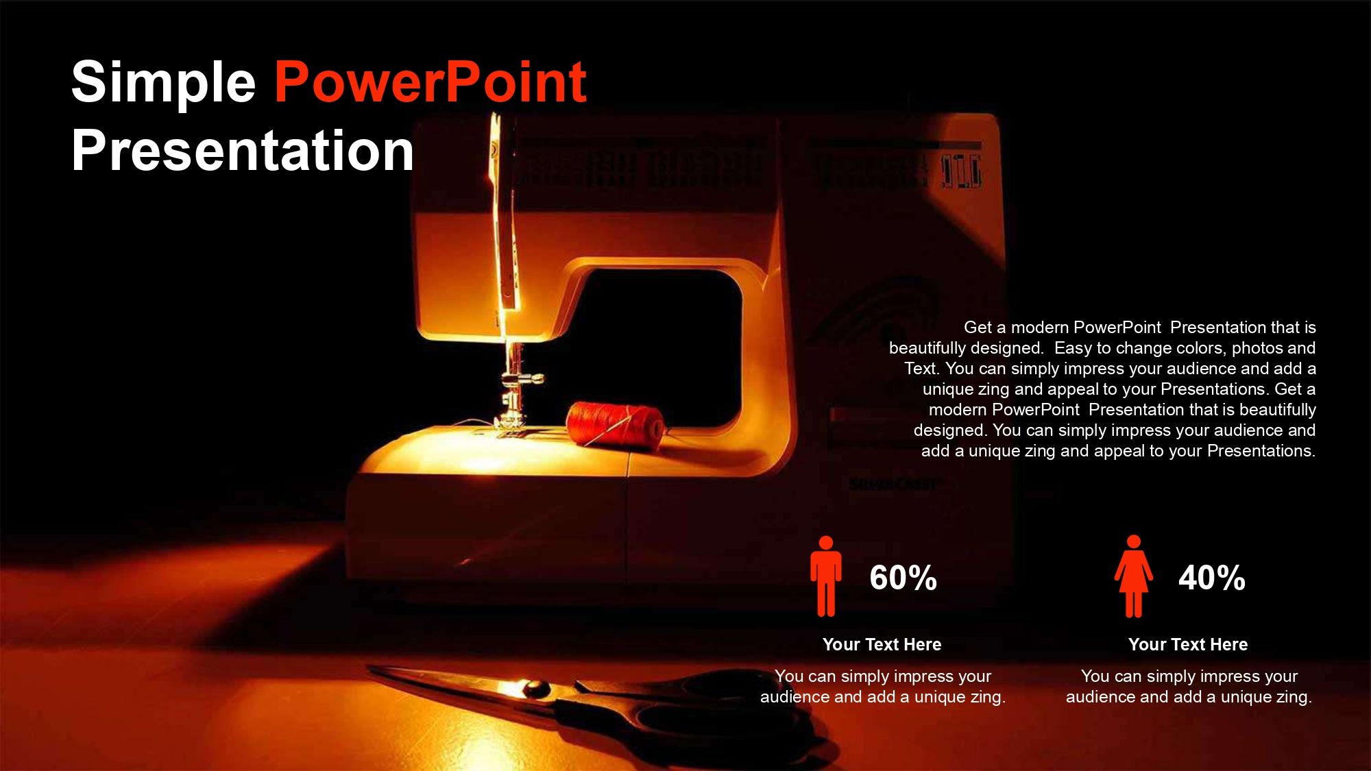 Costura Plantilla PowerPoint