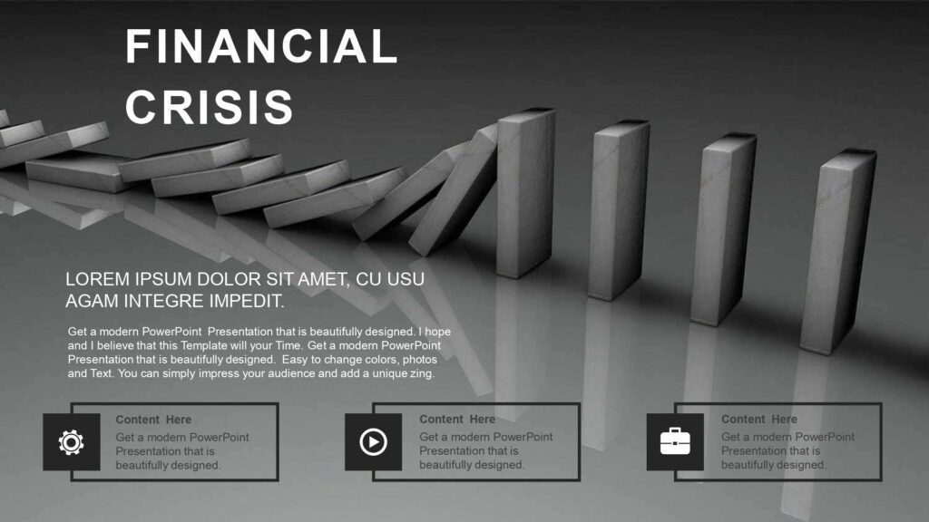 Crisis Financiera Plantilla PowerPoint