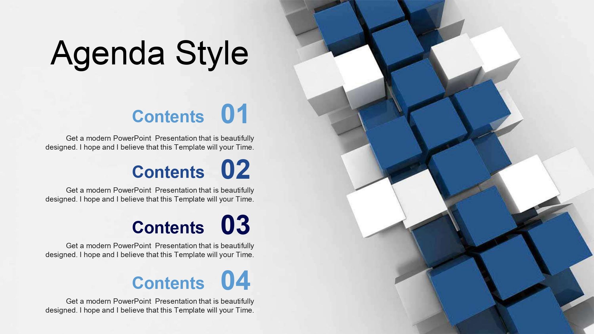 Cubos Plantilla PowerPoint