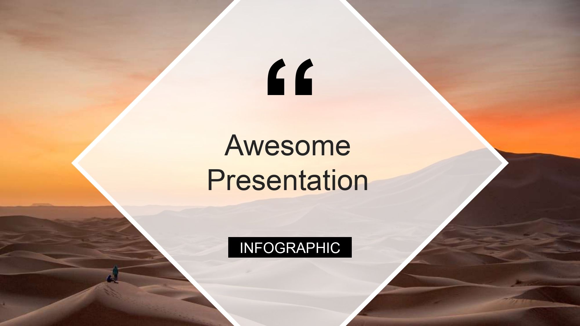 Desierto Plantilla PowerPoint