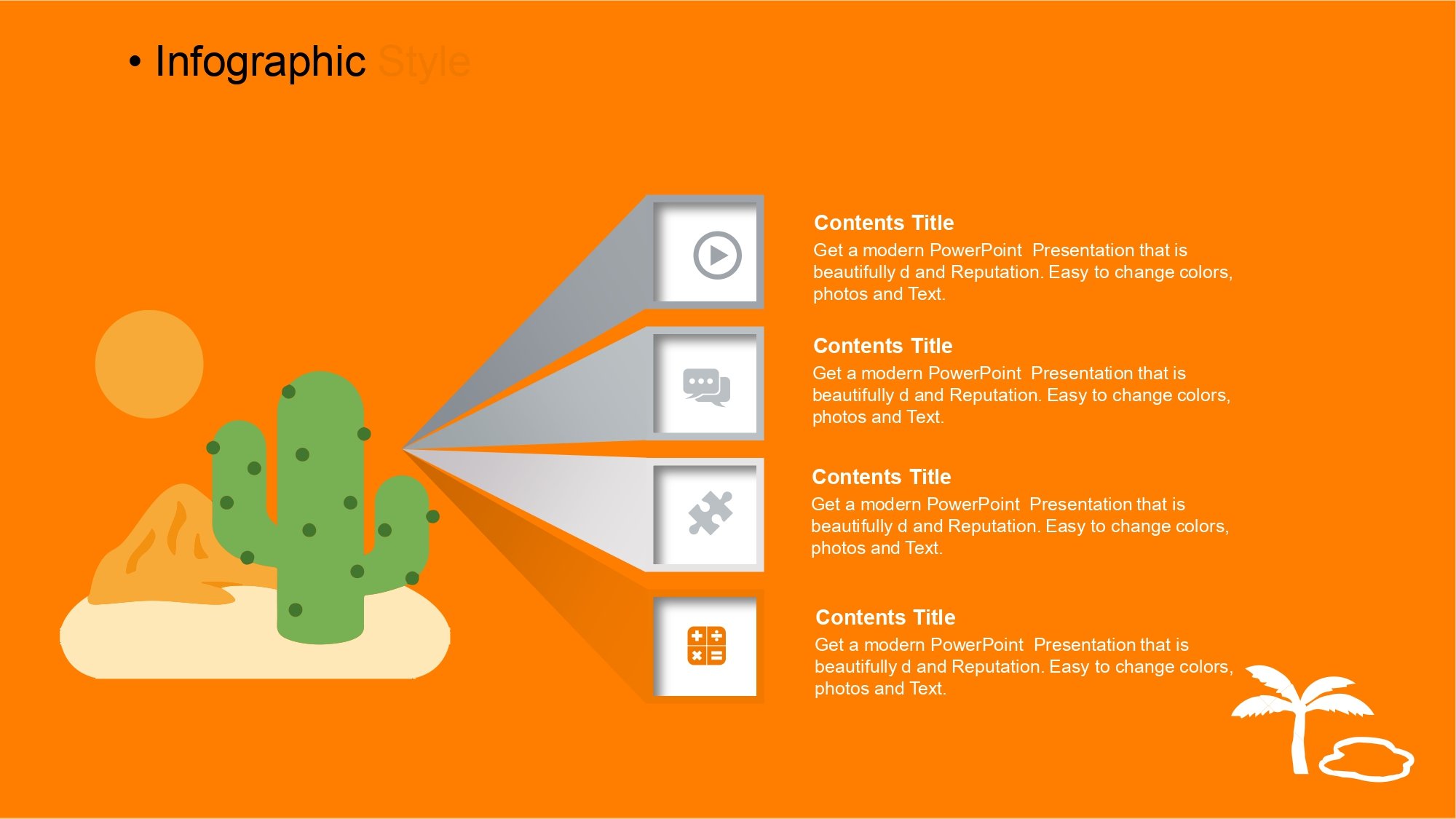 Desierto Plantilla PowerPoint