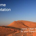 Desierto Plantilla PowerPoint