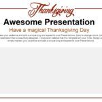 Día de Acción de Gracias Plantilla PowerPoint