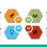 Diseño Hexagonal Plantilla PowerPoint