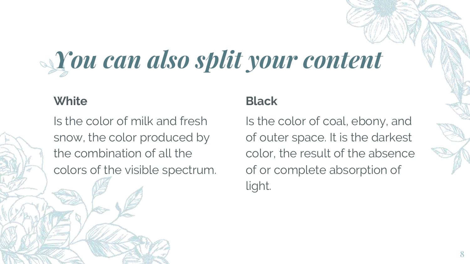 Estilo Floral Plantilla PowerPoint