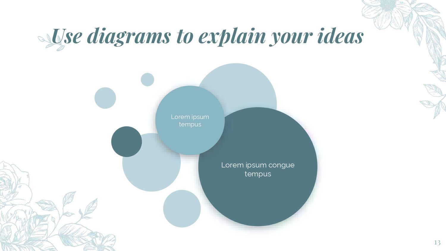 Estilo Floral Plantilla PowerPoint
